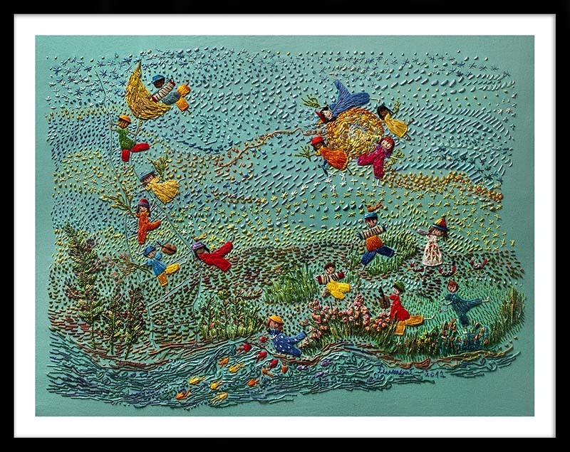 Brincadeira com o sol