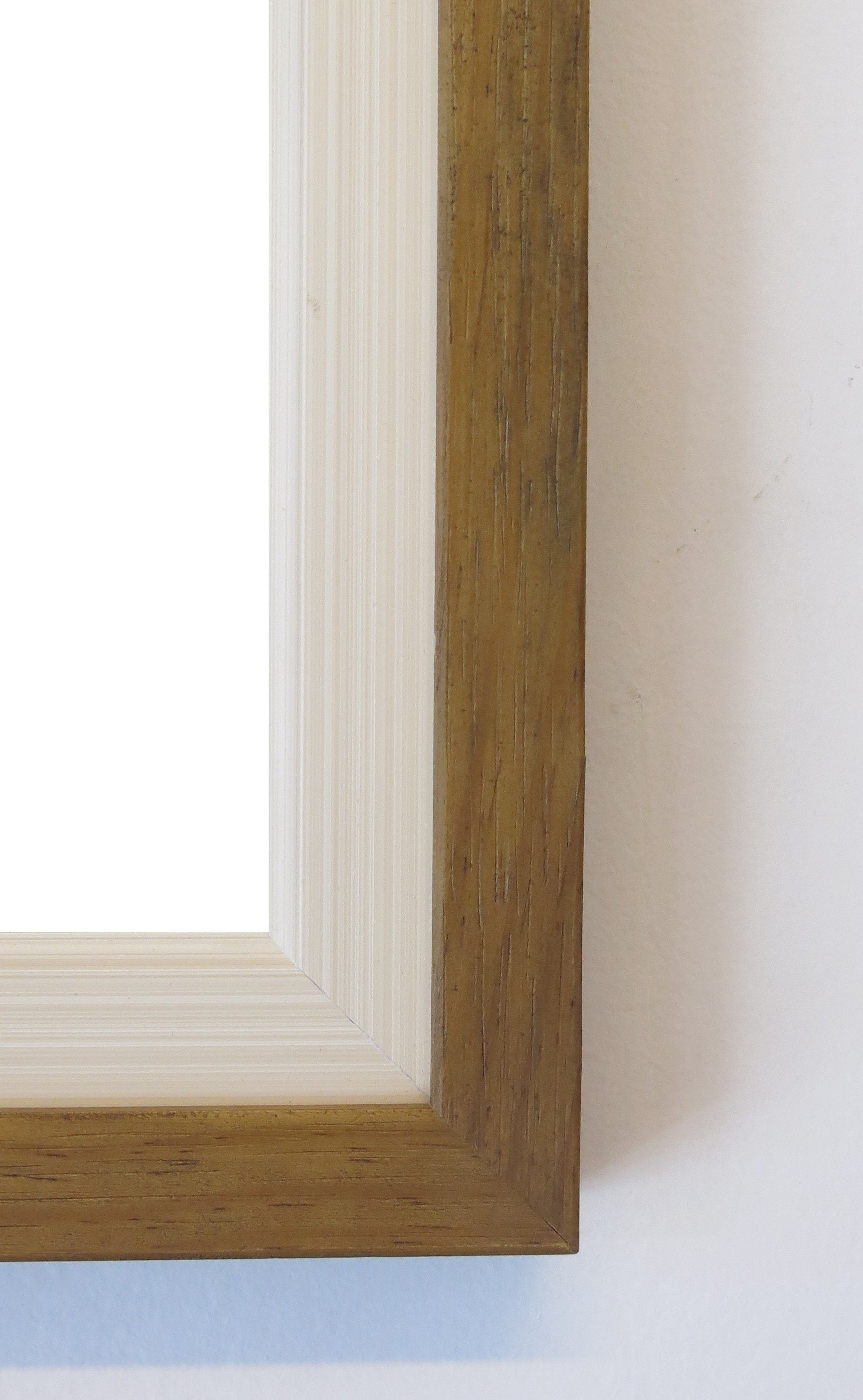 Detalhe da moldura de madeira