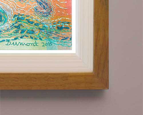 Mulher que borda águas