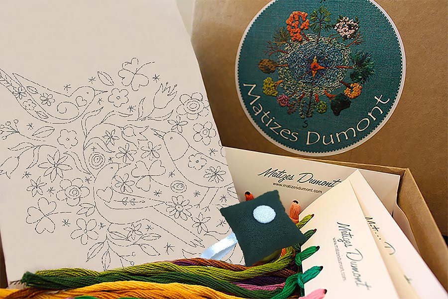 Risco para Bordado  - Tema "Sonhos e pássaros"